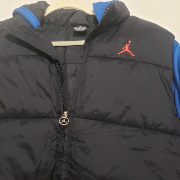 JORDAN YOUTH-13-15 YRS JACKET BLACK-BLUE...SIZE: XL - Picture 4 of 10